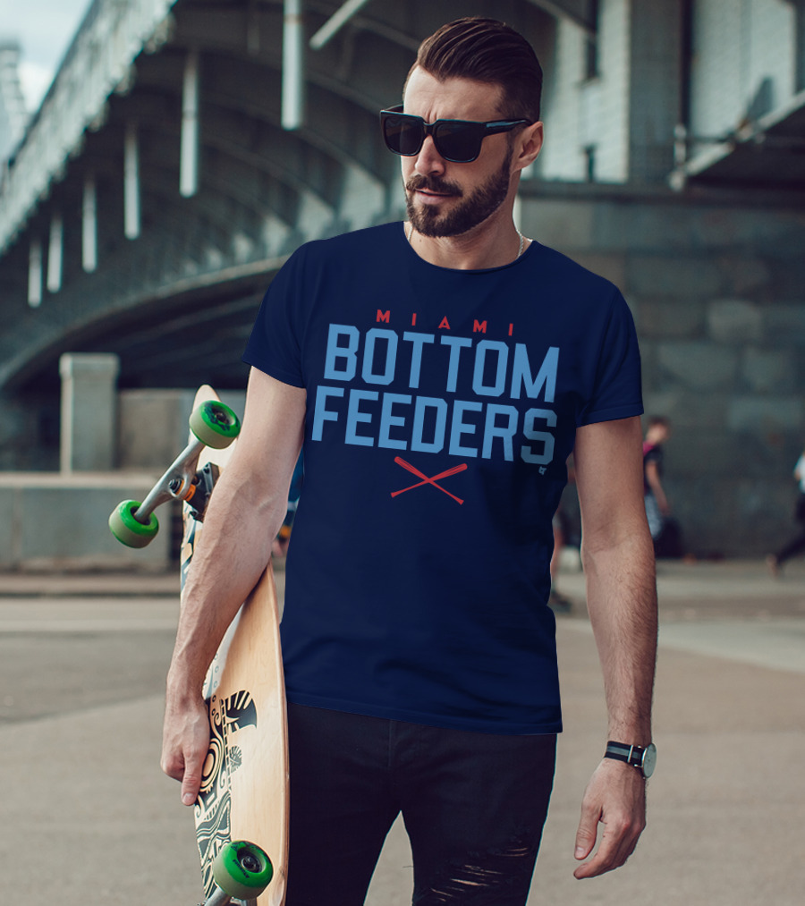 Miami Bottom Feeders Marlins Merch T-Shirt