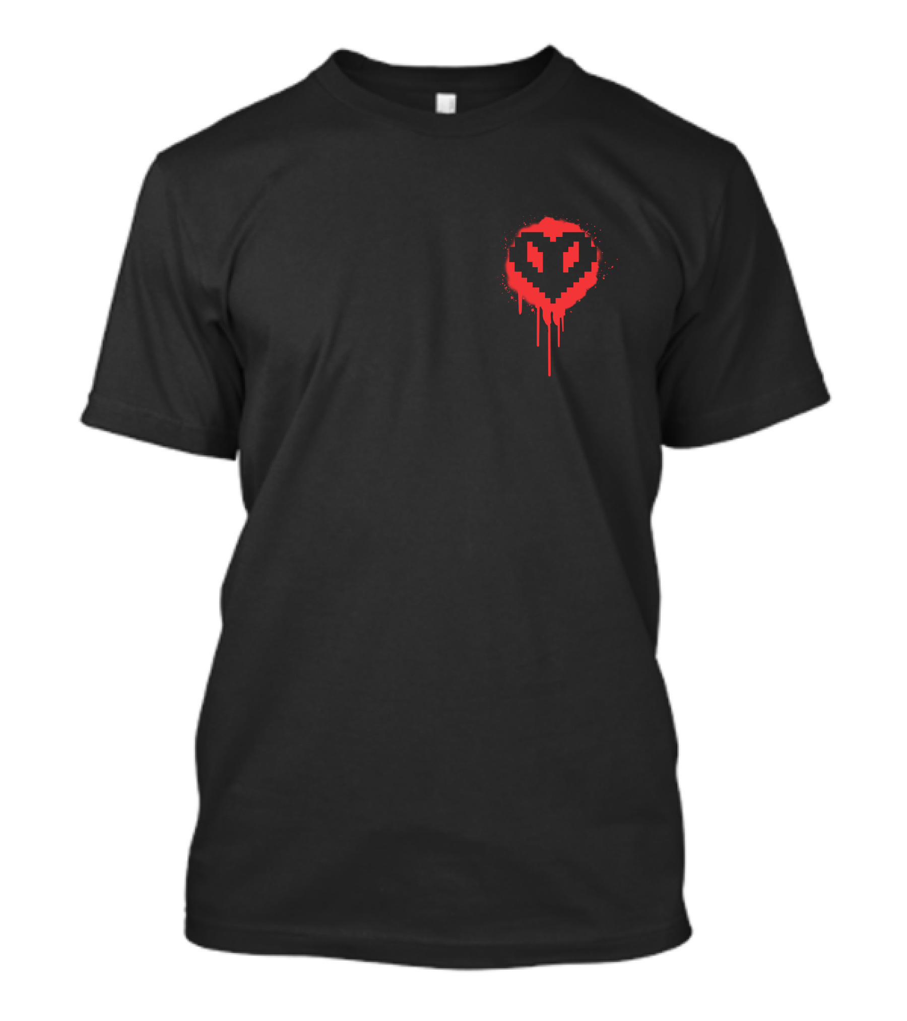 Philza Red Pixel Heart Drip T-Shirt