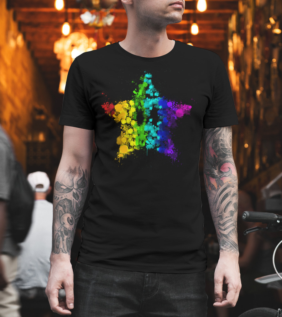 Simpleflips Merch Rainbow Starburst T-Shirt