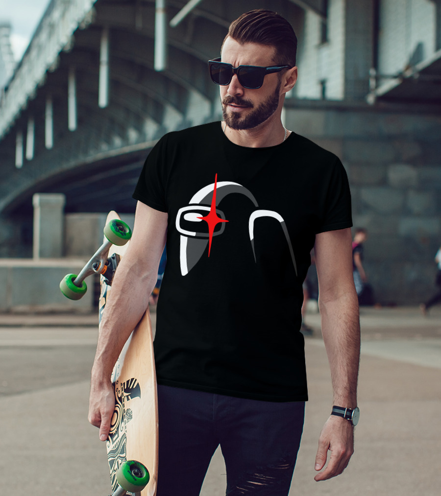 Among Us Crewmate With Red Star Eye T-Shirt