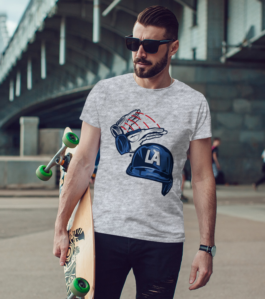 LA Baseball Catcher Dunk Gesture T-Shirt