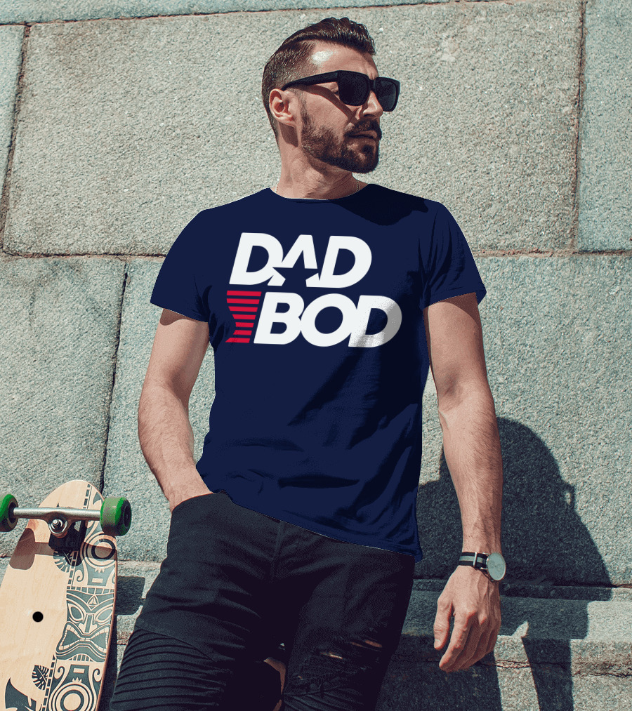 DAD BOD Star Stripes Patriotic T-Shirt