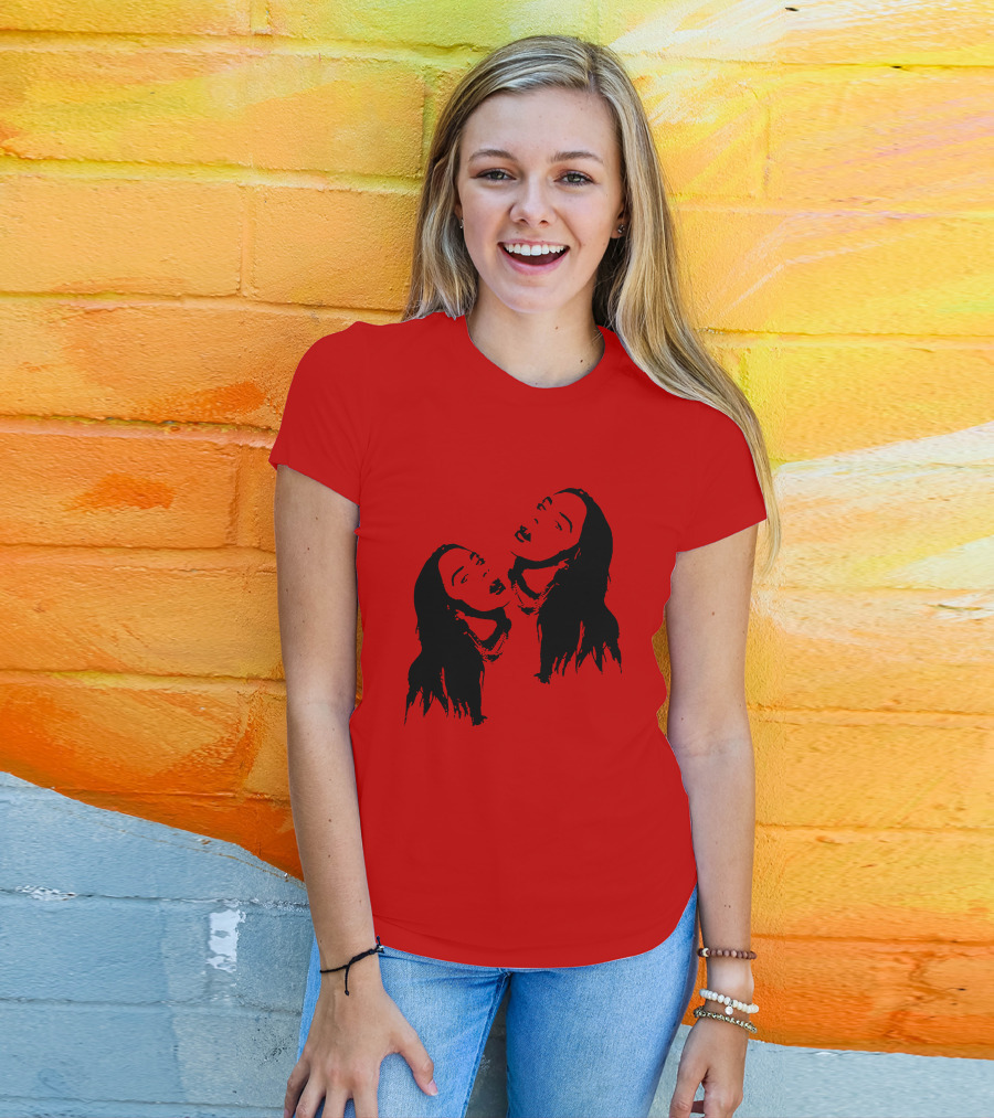 Billie Eilish Merch Stay Home Red Double T-Shirt