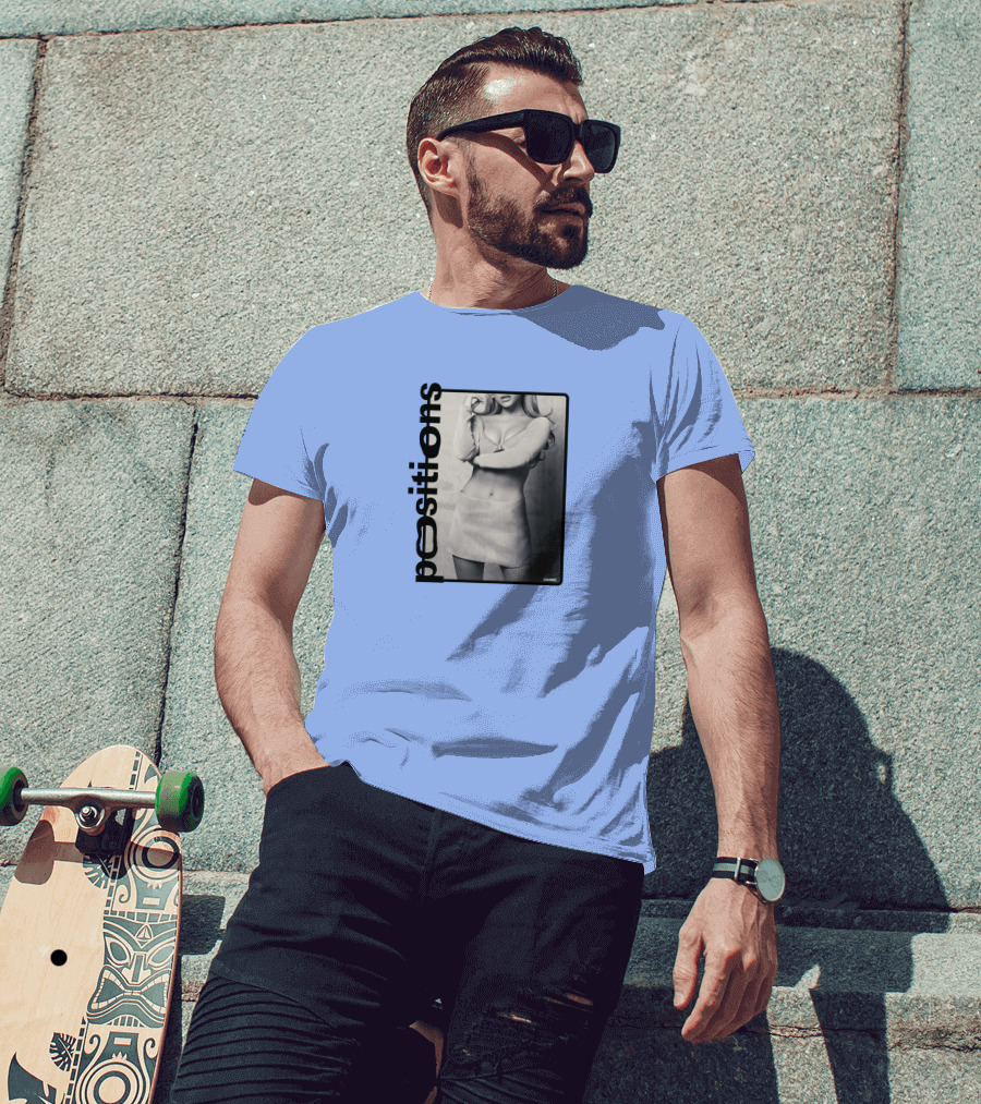 Positions Ariana Grande Black And White Photo Merch T-Shirt