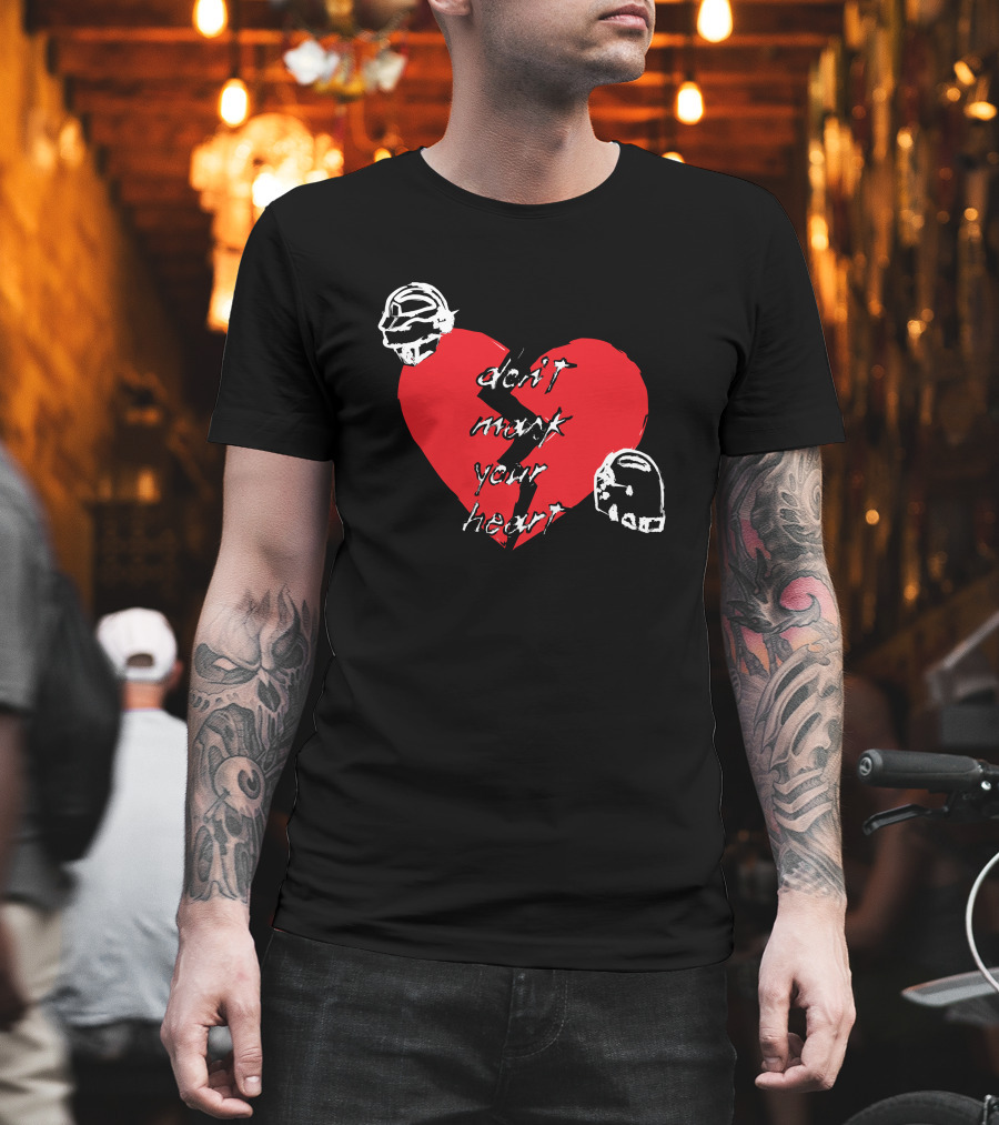 Don't Mark Your Heart Daft Helmets Shirtbimbo Merch T-Shirt