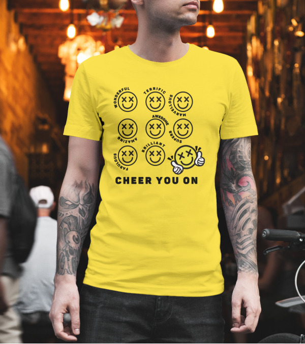 Cheer You On Gulfkanawut Marvelous Fabulous Smiley Faces T-Shirt Cheer You On Gulfkanawut Marvelous Fabulous Smiley Faces T-Shirt