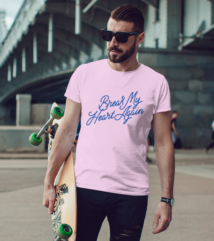 Finneas Break My Heart Again Merch Pastel Typography T-Shirt
