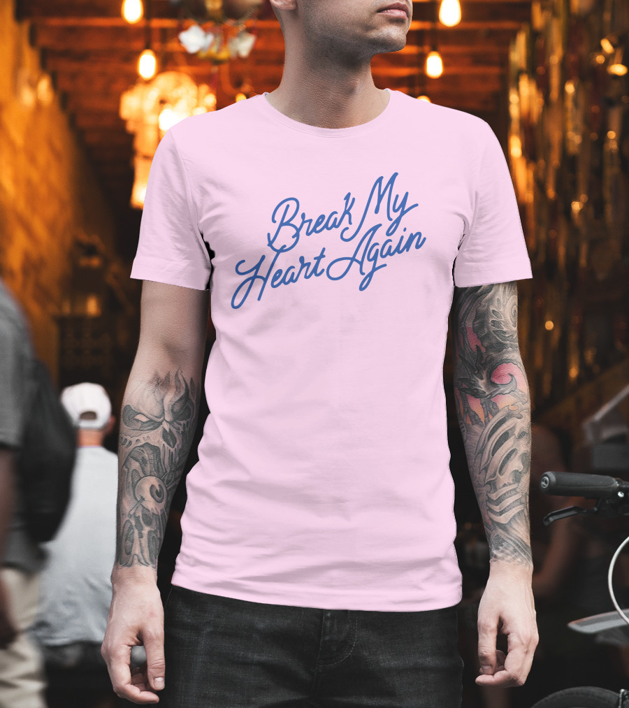 Finneas Break My Heart Again Merch Pastel Typography T-Shirt