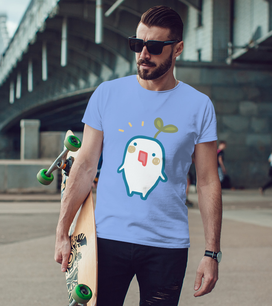 Senpai Market Sprout Superaenbow Kawaii Plant Character T-Shirt