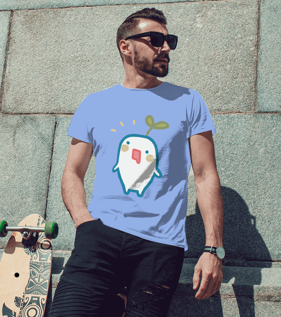 Senpai Market Sprout Superaenbow Kawaii Plant Character T-Shirt