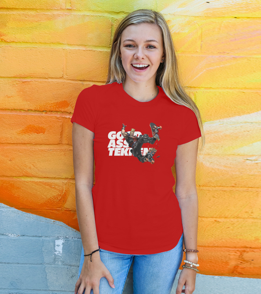 Thea Trinidad Good Ass Tekken Paul Phoenix Skateboarding T-Shirt