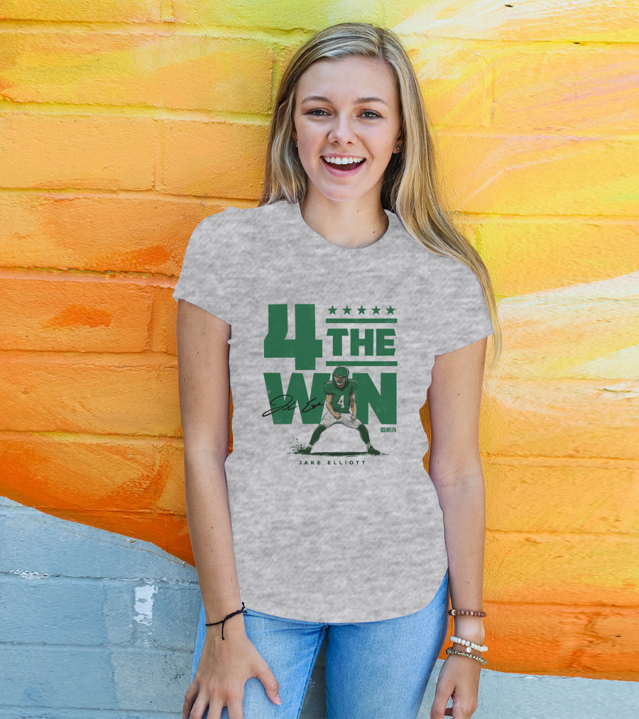 Jake Elliott 4 The Win NFLPA Football Player Nick Sirianni T-Shirt