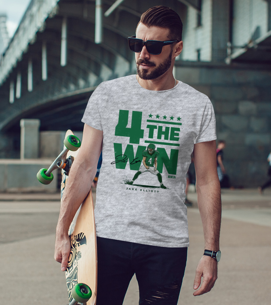 Jake Elliott 4 The Win NFLPA Football Player Nick Sirianni T-Shirt