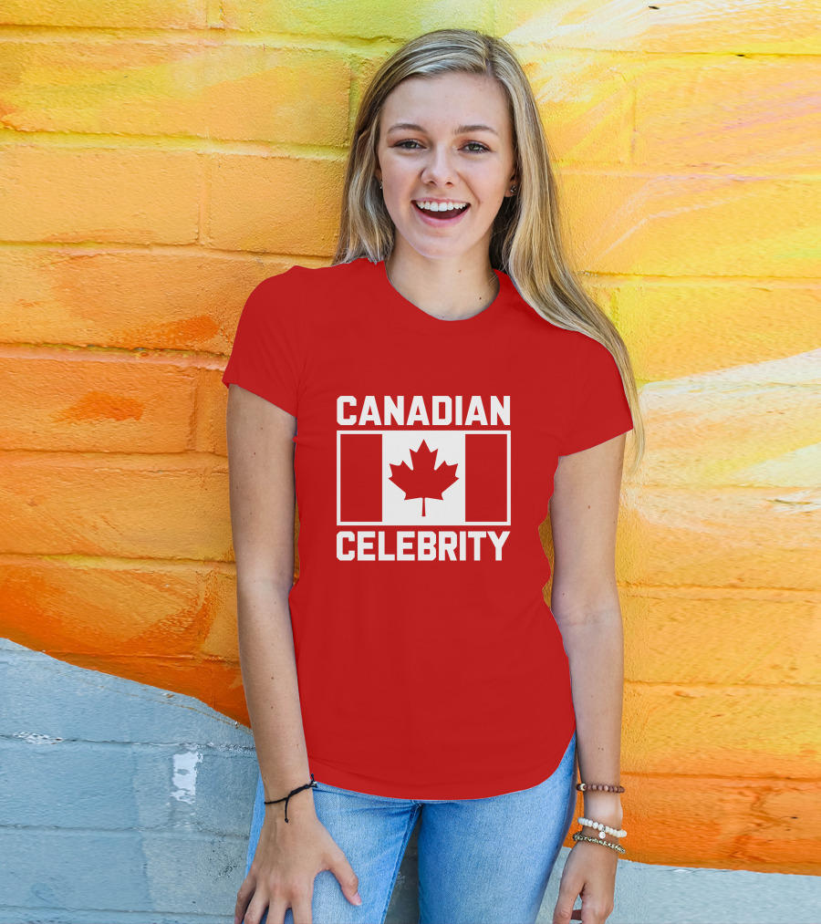 Canadian Celebrity Maple Leaf Flag Holy Elle T-Shirt