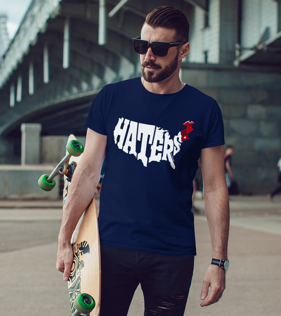 Haters New England Patriots Map T-Shirt
