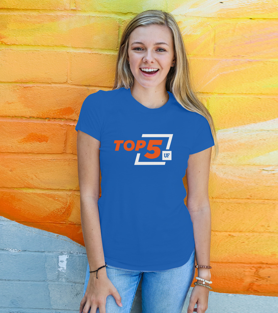 Top 5 UF University Florida Gators Elite Ranking Achievement T-Shirt