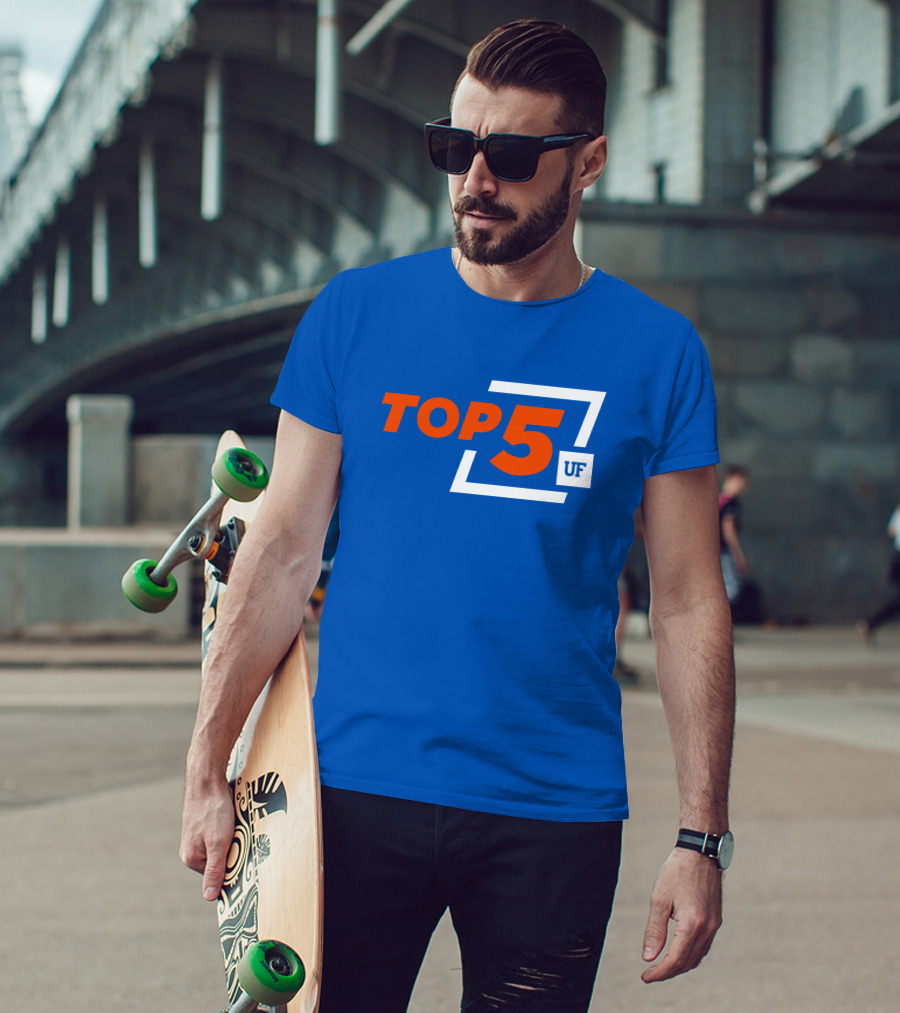 Top 5 UF University Florida Gators Elite Ranking Achievement T-Shirt