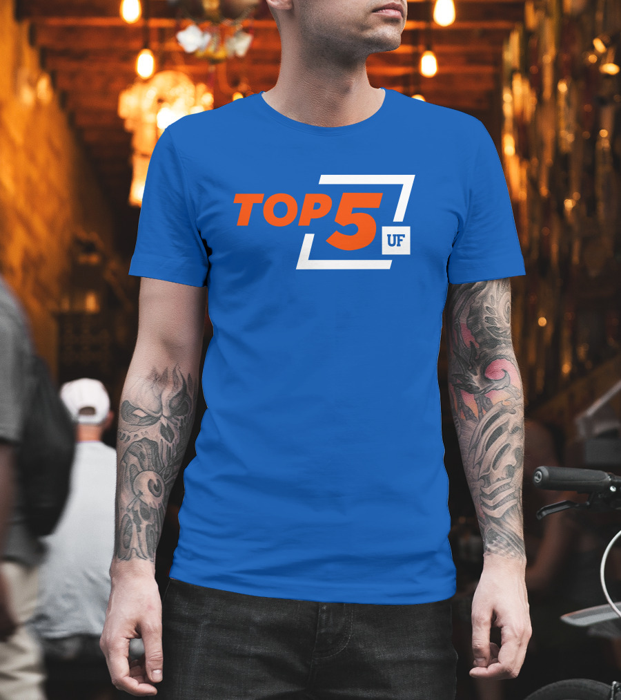 Top 5 UF University Florida Gators Elite Ranking Achievement T-Shirt