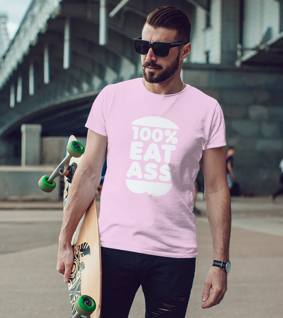 Rooster Teeth Store Face Jam 100% Eat Ass T-Shirt