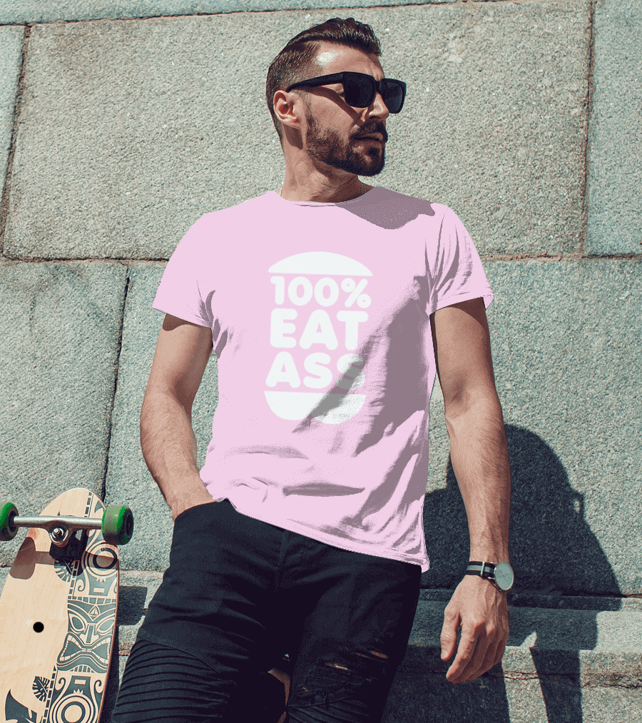 Rooster Teeth Store Face Jam 100% Eat Ass T-Shirt
