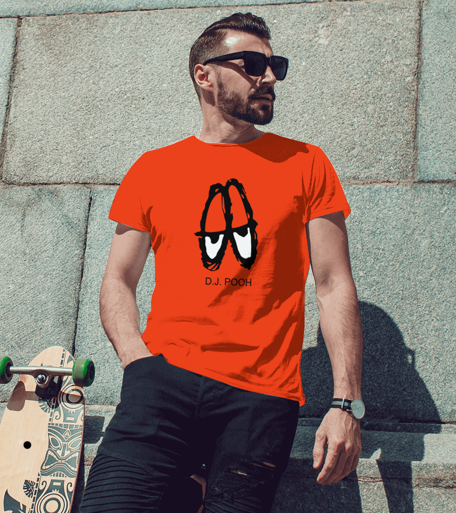 D.J. Pooh Orange Shoes T-Shirt