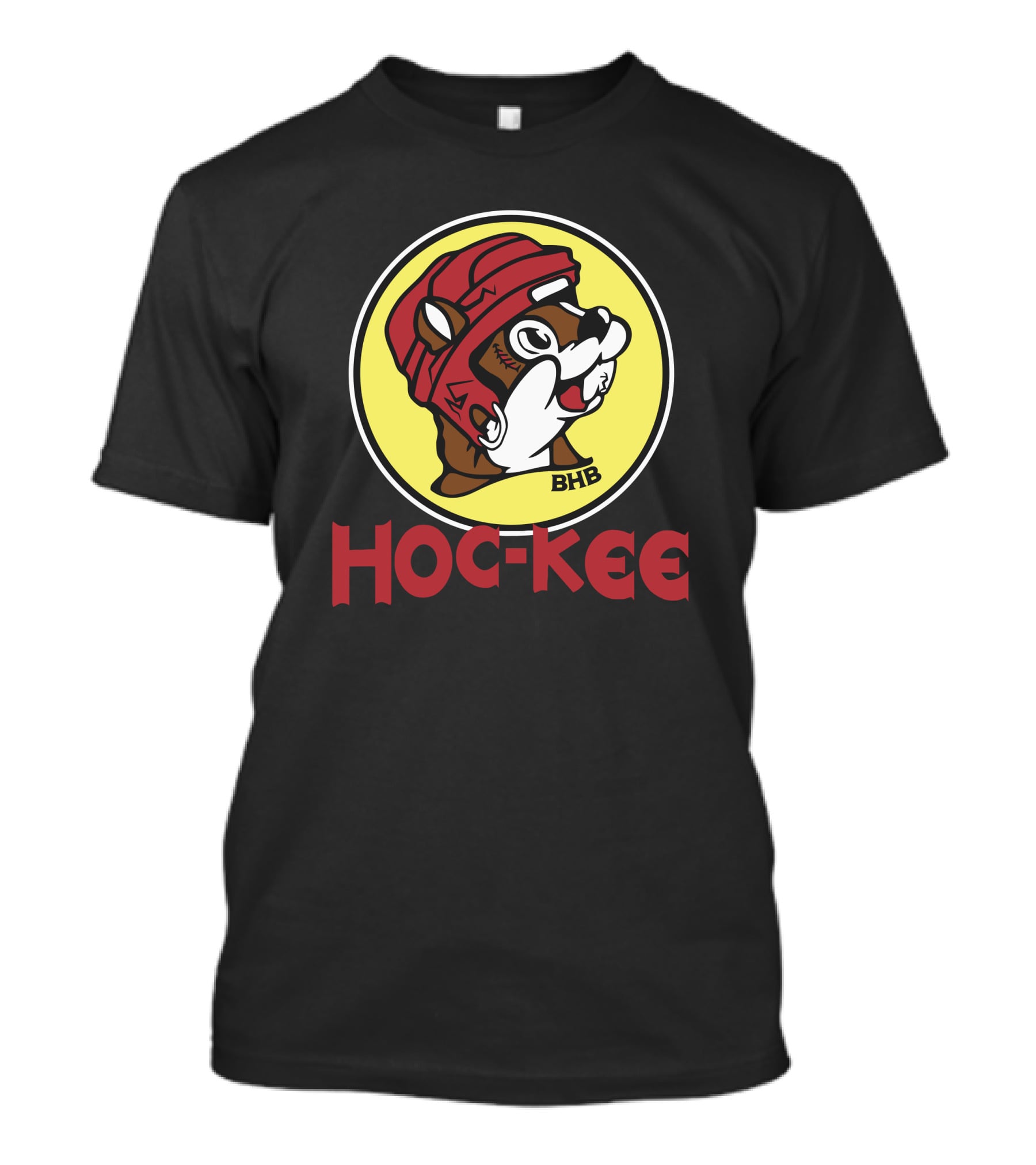 Bring Hockey Back BHB Hoc-Kee Beaver With Helmet T-Shirt