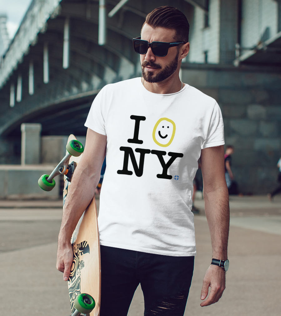 Happiness Project I Love NY Smile Merch New York Nick T-Shirt