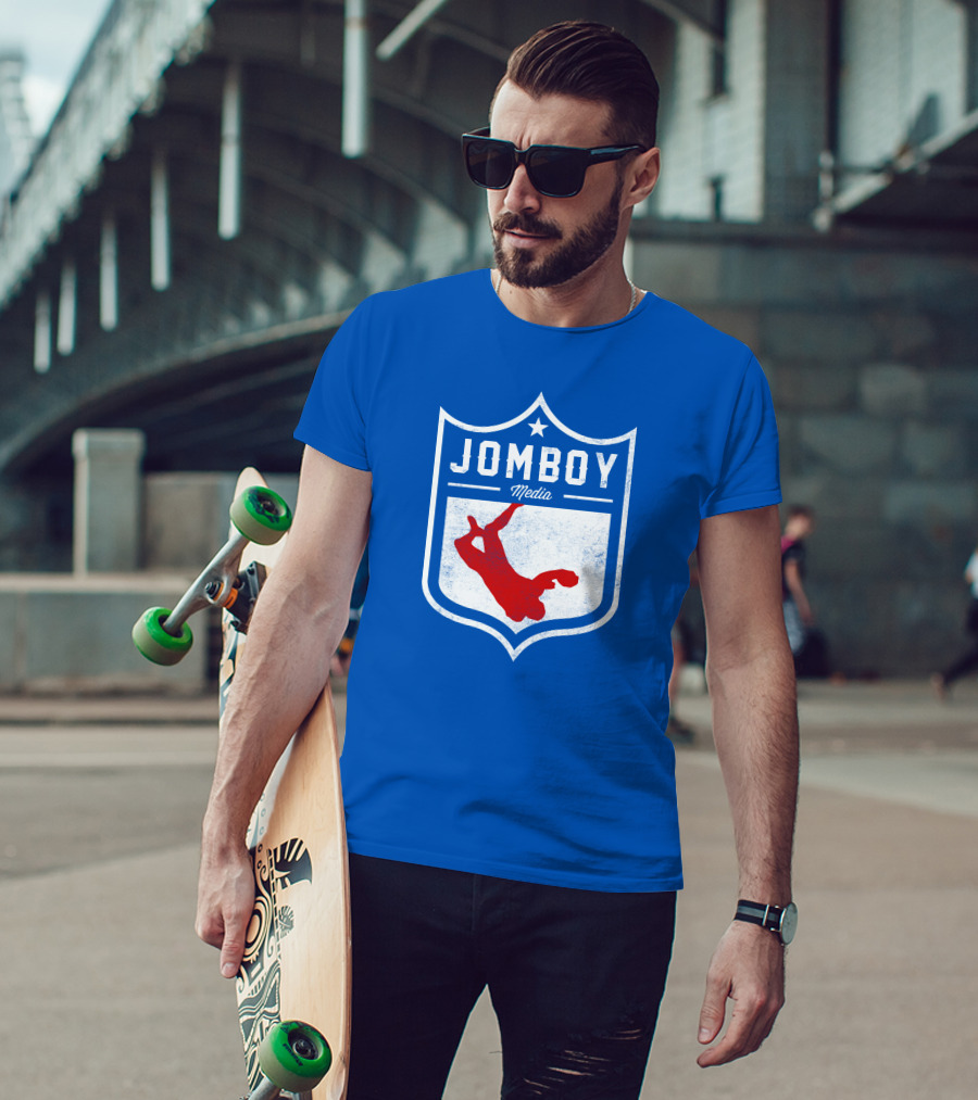 Jomboy Media Merch Thicc Six New Logo NFL Shield T-Shirt