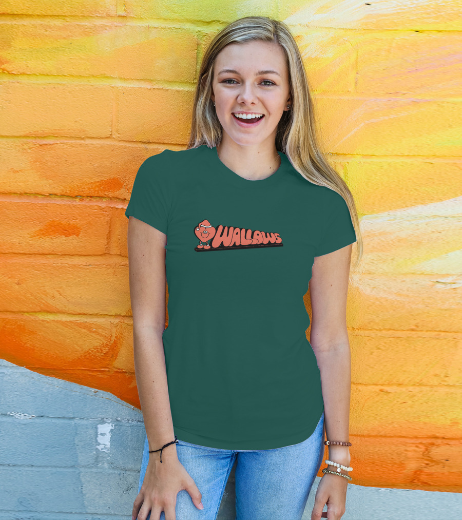 Wallows Holiday Love Music Merch Santa Heart T-Shirt