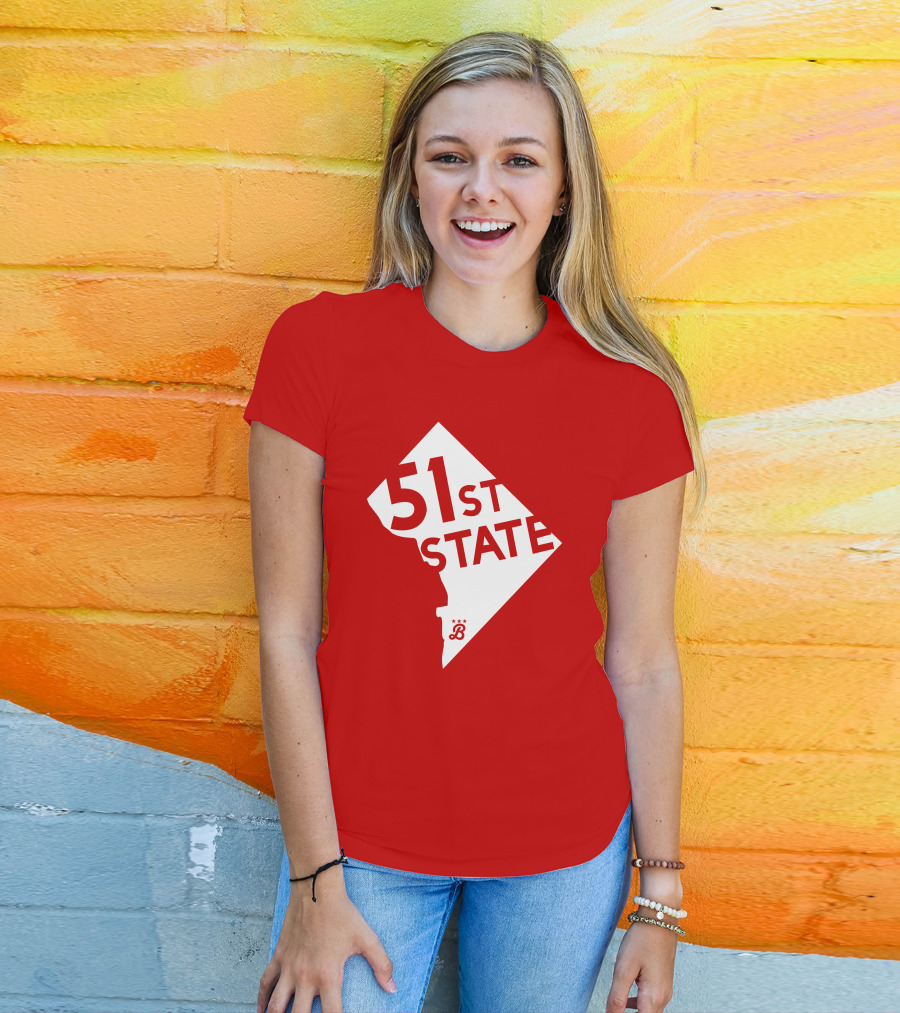 Juan Soto 51St State Wear Bailiwick Washington DC 51st State Outline T-Shirt