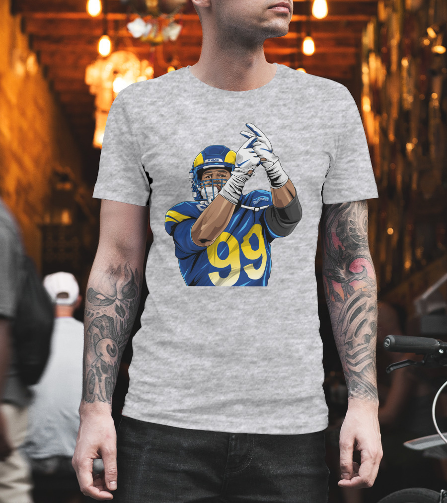 Aaron Donald 99 Rams House Jobsfinished20 Football Player T-Shirt