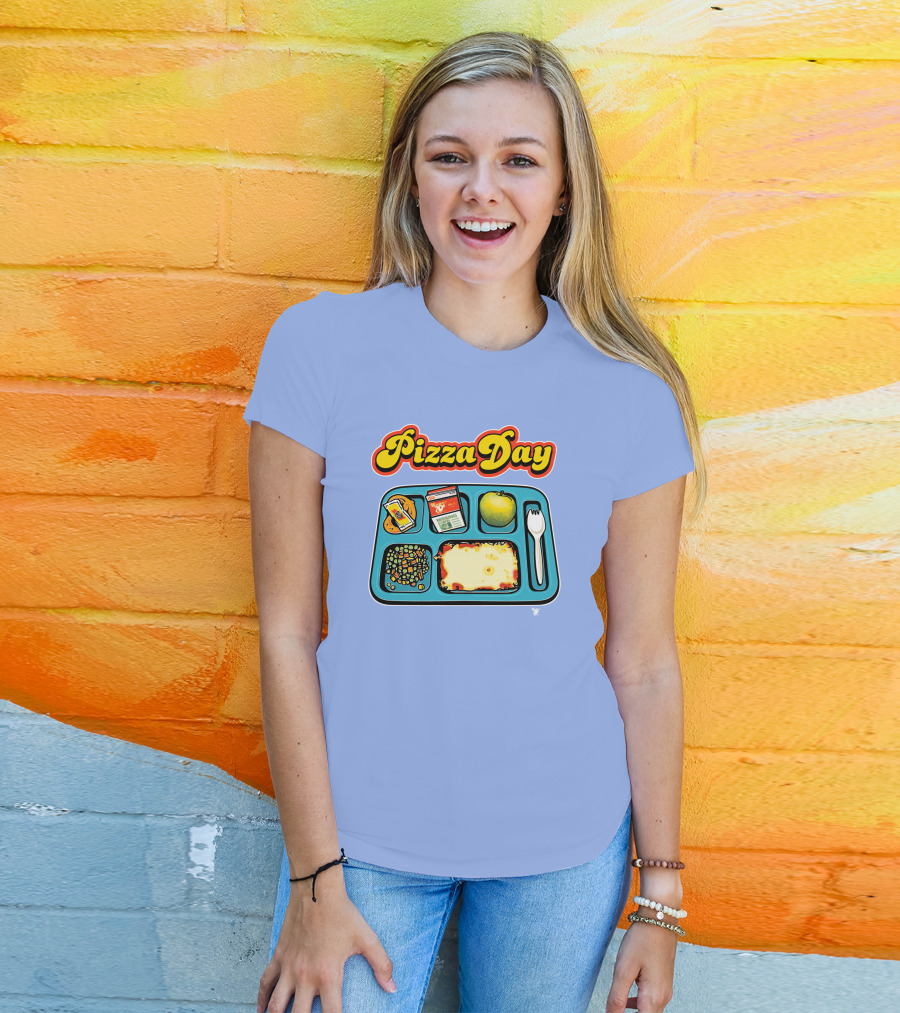 Super 70s Sports Store S7s Pizza Day Lunch Tray T-Shirt