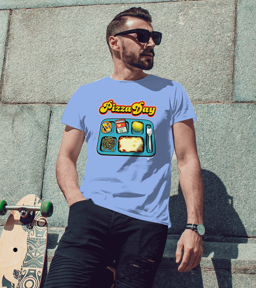 Super 70s Sports Store S7s Pizza Day Lunch Tray T-Shirt