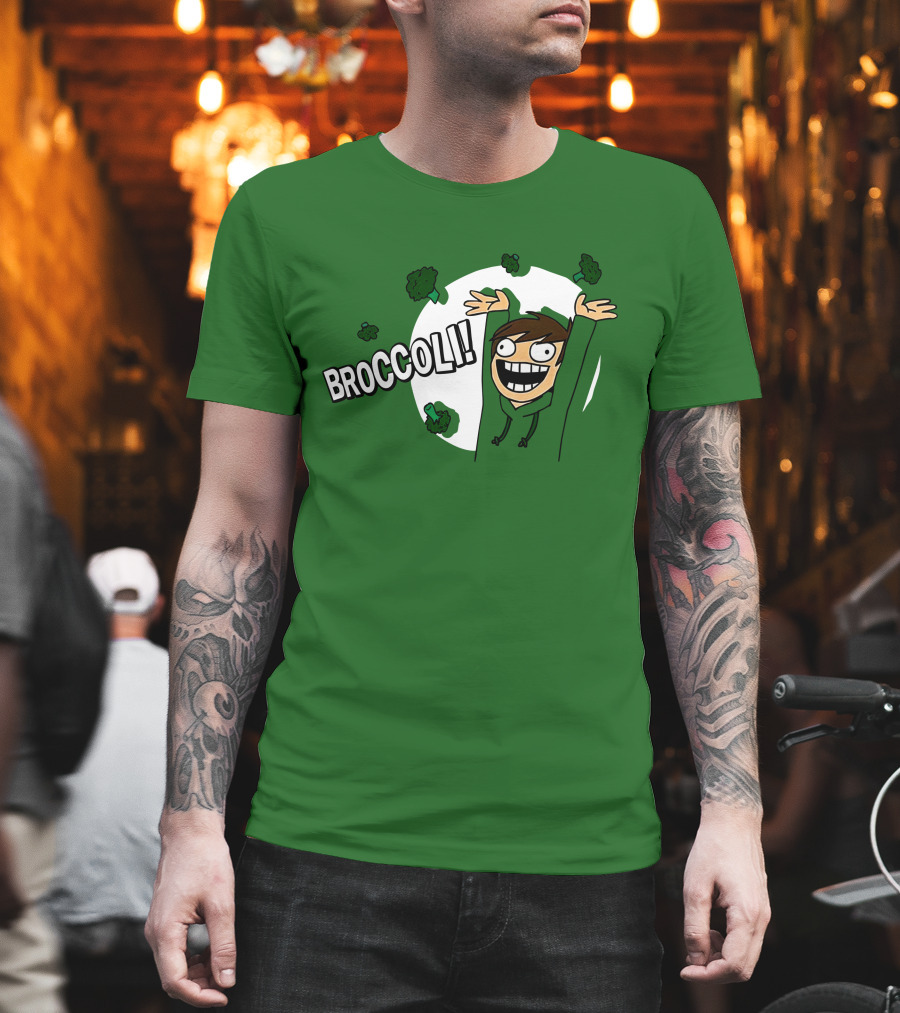 Eddsworld Broccoli Enthusiastic Character T-Shirt