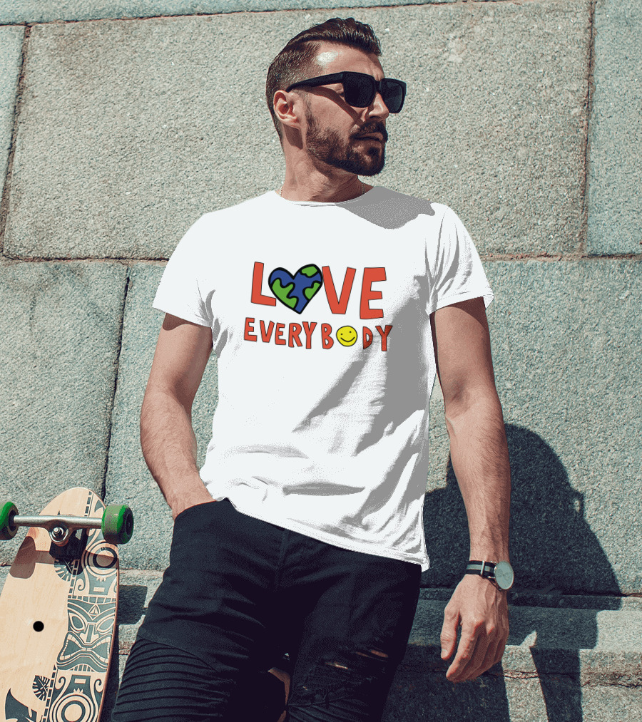 Love Everybody Heart Earth Smile Marquez Valdes-Scantling Chnge Merch T-Shirt