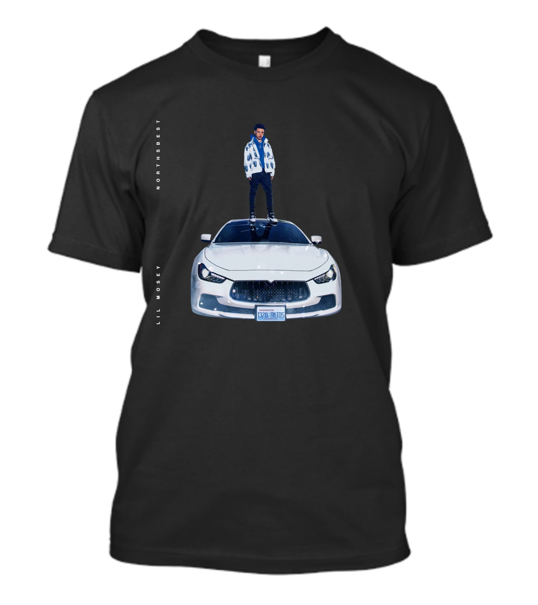 Lil Mosey Northsbest Adult Teen Mans Soft Cotton Leisure Music Summer Car T-Shirt