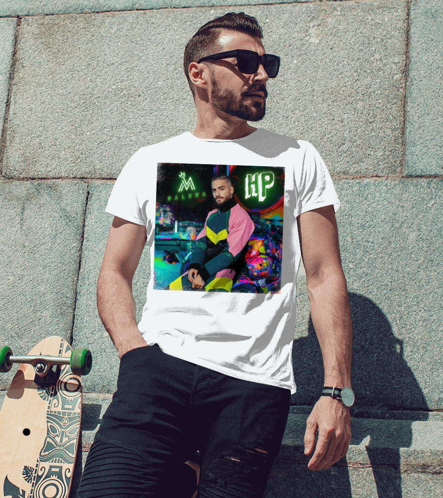 HP Maluma Neon Style Bright Colors T-Shirt