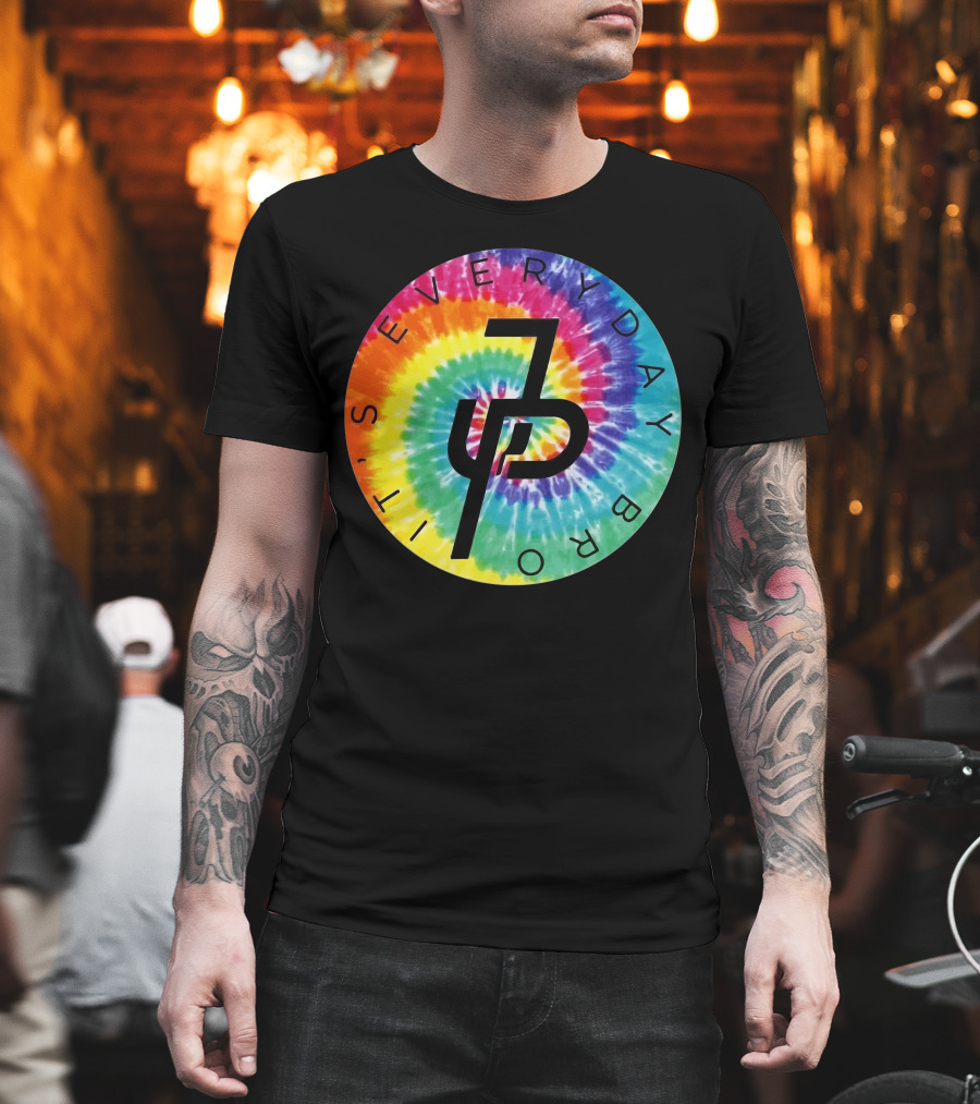 Jake Paul It's Everyday Bro Tie-Dye Logo Youth Personalized Shorts T-Shirt