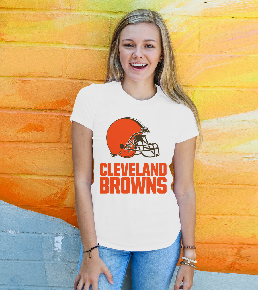 Cleveland Browns Football Team Helmet T-Shirt