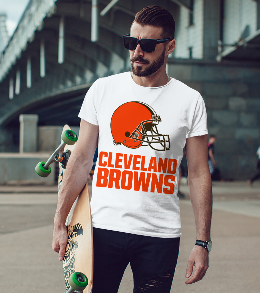 Cleveland Browns Football Team Helmet T-Shirt