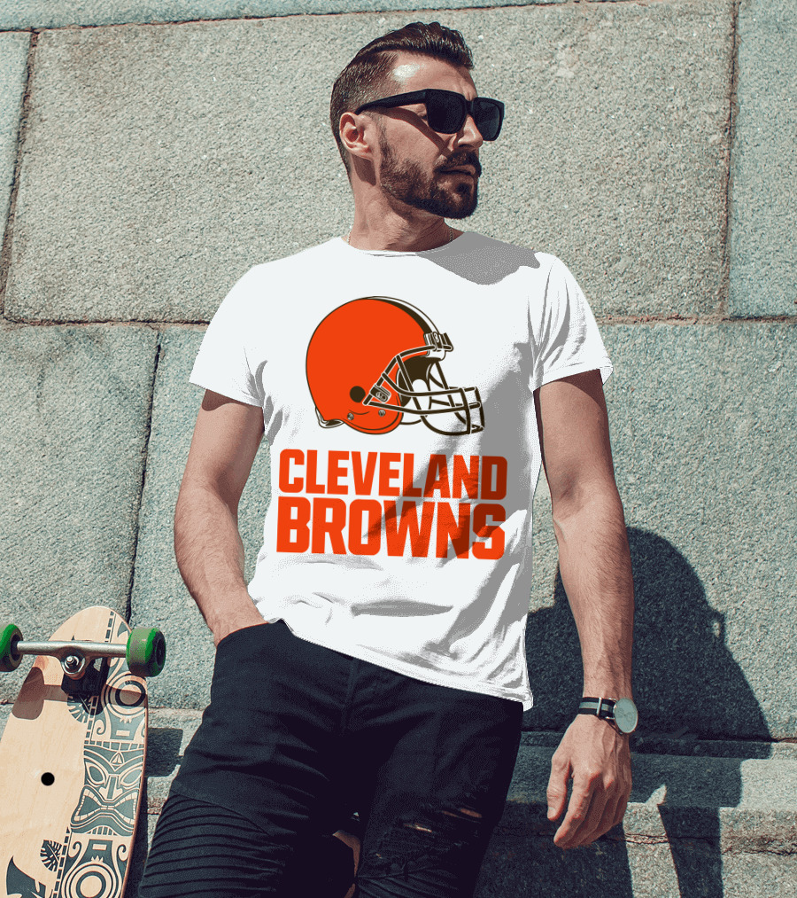 Cleveland Browns Football Team Helmet T-Shirt