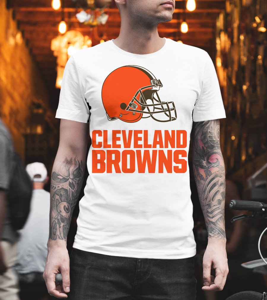 Cleveland Browns Football Team Helmet T-Shirt