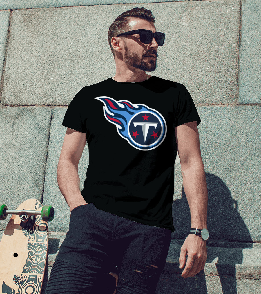 Tennessee Titans Football Team Symbol With Iconic T-Shirt