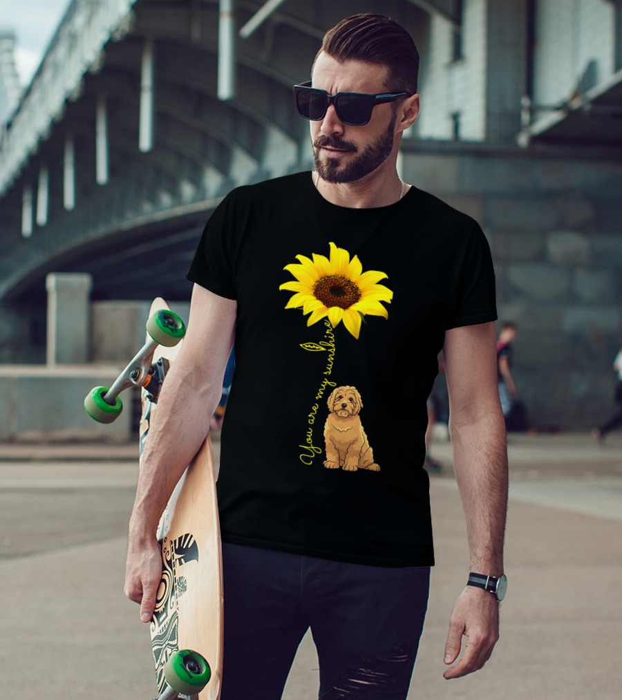 You Are My Sunshine Goldendoodle Sunflower Mom T-Shirt