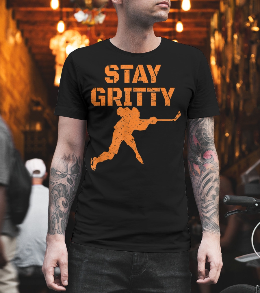 STAY GRITTY Ice Hockey Philly Player T-Shirt
