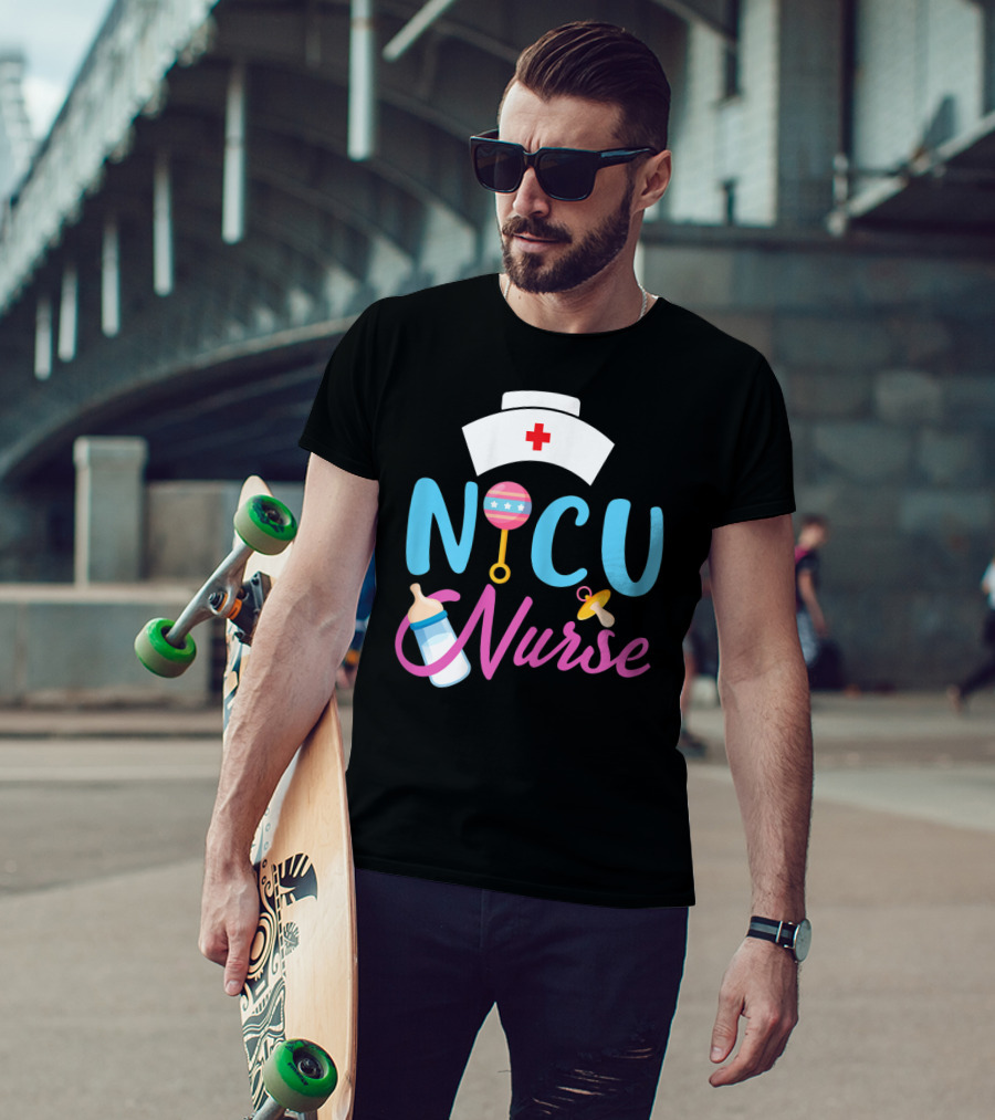 NICU Nurse Newborn Baby Care Essentials T-Shirt