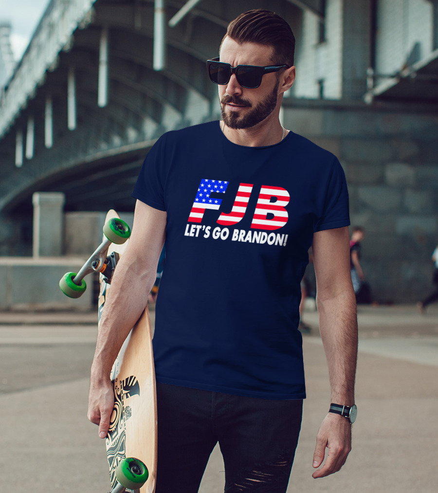 FJB Let's Go Brandon American Flag T-Shirt