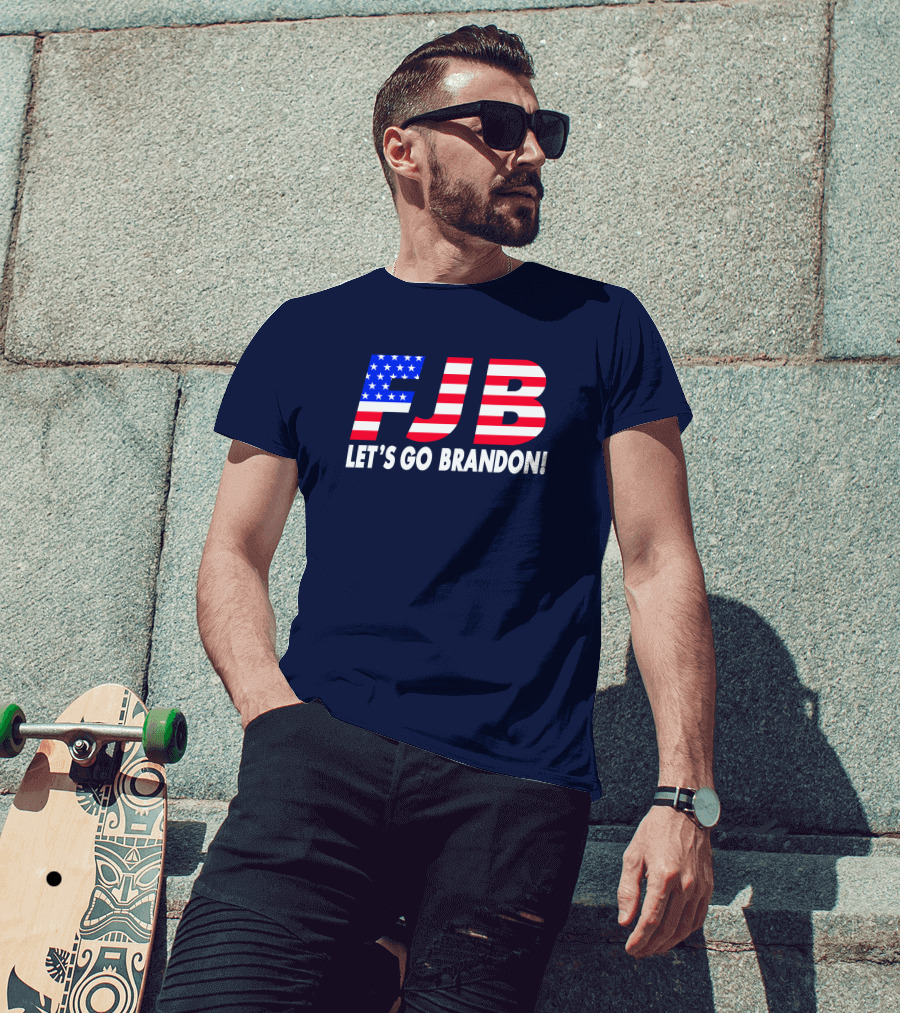 FJB Let's Go Brandon American Flag T-Shirt