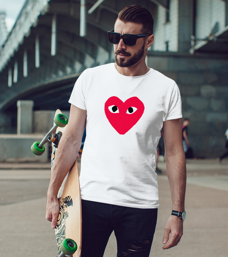 Comme Des Garçons Heart Eye Logo CDG T-Shirt