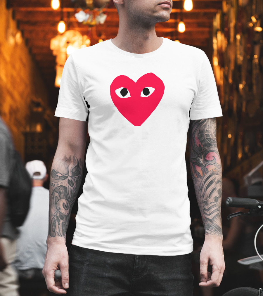Comme Des Garçons Heart Eye Logo CDG T-Shirt